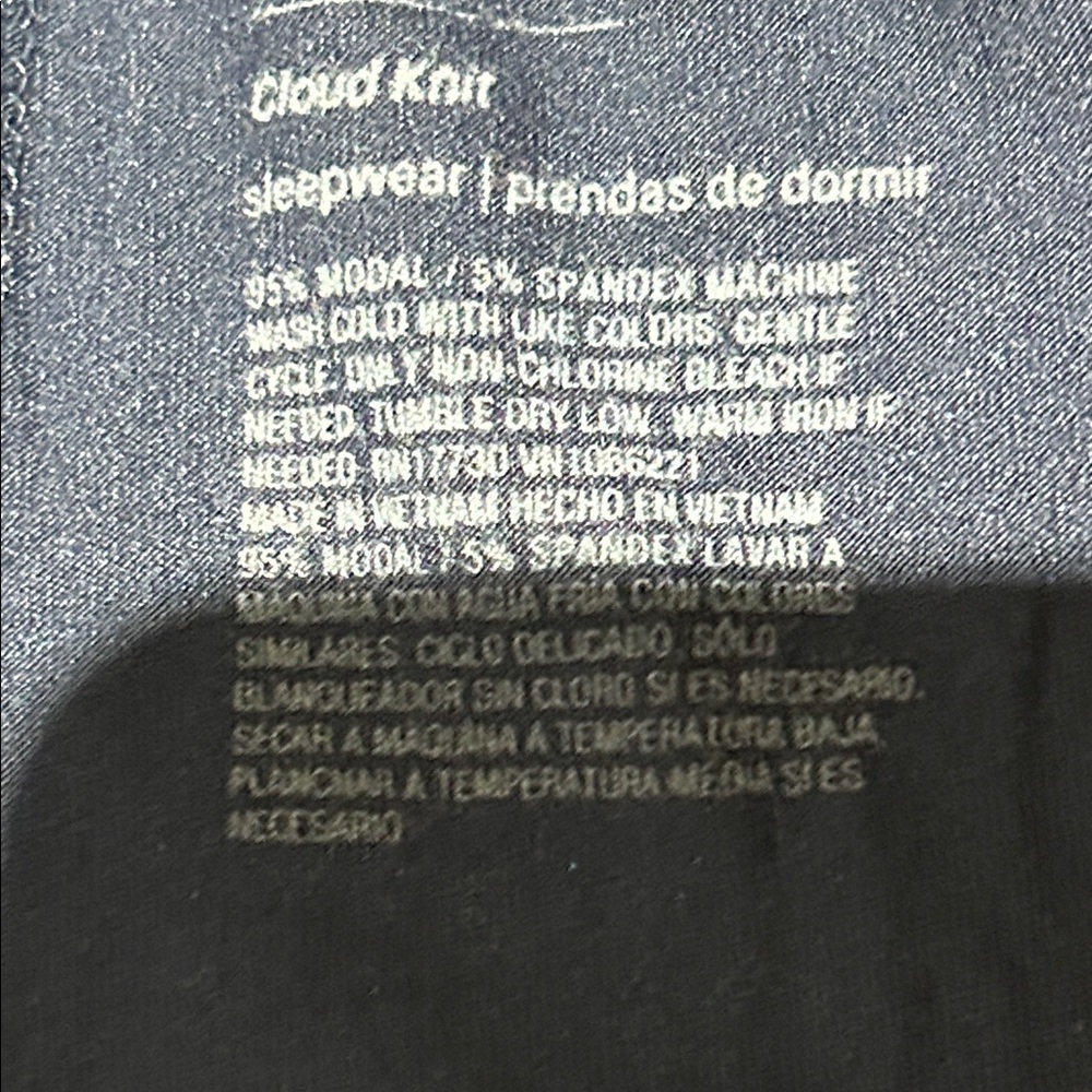 Navy Blue Cloud Knit Sleepwear in Dark Blue - Picture 2 of 3
